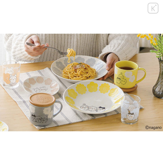 Japan Chiikawa Porcelain Mug - Furuhonya Kani-chan & Momonga : Happy Blossom - 3