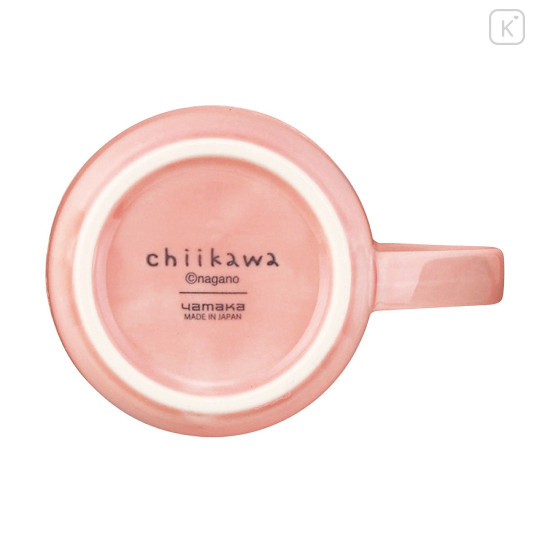Japan Chiikawa Porcelain Mug - Furuhonya Kani-chan & Momonga : Happy Blossom - 7