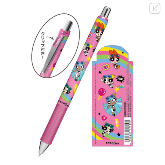 Japan The Powerpuff Girls EnerGel Gel Pen - Characters Pow Pink - 2