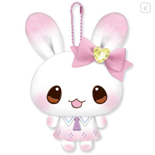 Japan Q-LiA Mascot Holder - Kira Usa Twins Bubble Rabbit : Pink - 1