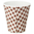 Japan Monchhichi Melamine Tumbler - Gingham Brown - 2