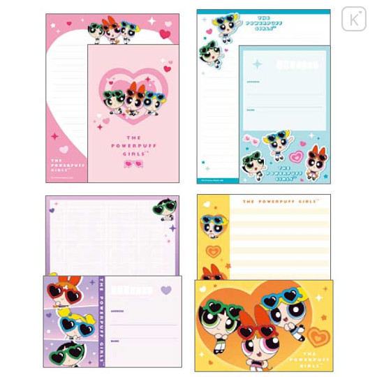 Japan The Powerpuff Girls Letter Envelope Set - Sunglasses - 2