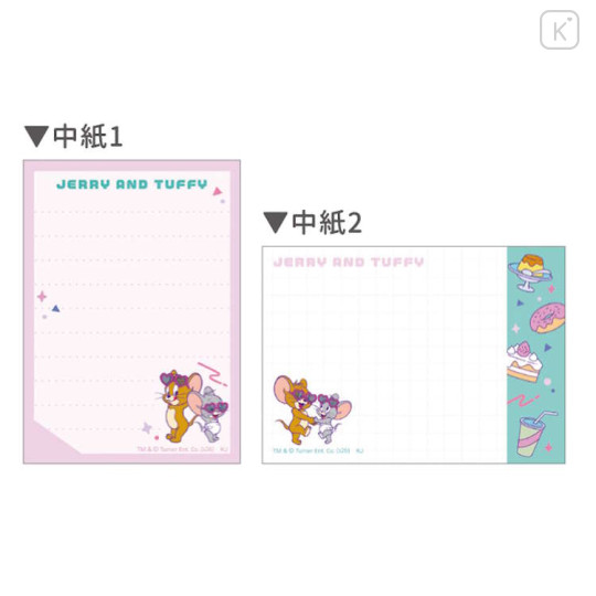 Japan Tom and Jerry Mini Notepad - Jerry & Tuffy Sunglasses - 2