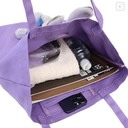 Japan Disney Tote Bag - Zootopia : Judy Hopps Plush Moscot Purple - 3