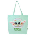 Japan Star Wars Tote Bag - Grogu Plush Moscot Mint - 1
