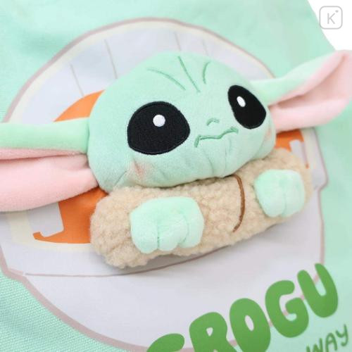 Japan Star Wars Tote Bag - Grogu Plush Moscot Mint - 4