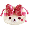 Japan San-X Plush Drawstring Bag - Korilakkuma : Lots of Korilakkuma Leopard - 1