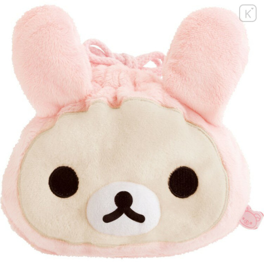 Japan San-x Original Plush Drawstring Bag - Korilakkuma : Lots of Korilakkuma Rabbit - 2