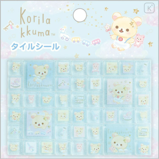 Japan San-X Tile Stickers - Korilakkuma : Lots of Korilakkuma Angel - 1