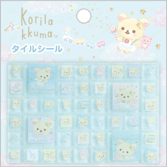 Japan San-X Tile Stickers - Korilakkuma : Lots of Korilakkuma Angel