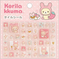Japan San-X Tile Stickers - Korilakkuma : Lots of Korilakkuma Rabbit