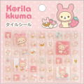 Japan San-x Original Tile Stickers - Korilakkuma : Lots of Korilakkuma Rabbit - 1