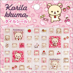 Japan San-x Original Tile Stickers - Korilakkuma : Lots of Korilakkuma Leopard