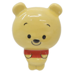 Japan Disney Porcelain Chopstick Rest - Winnie the Pooh : Big Head Smile