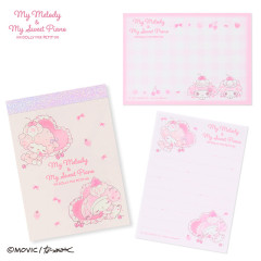 Japan Sanrio Mini Notepad - My Melody & My Sweet Piano : Dolly Mix Petit