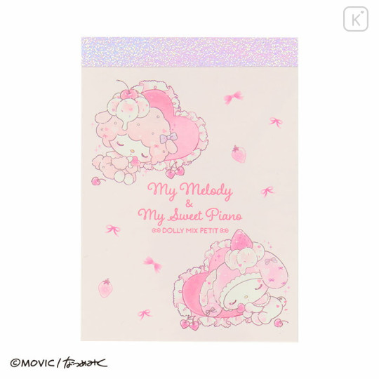 Japan Sanrio Mini Notepad - My Melody & My Sweet Piano : Dolly Mix Petit - 2