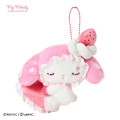 Japan Sanrio Mascot Holder - My Melody : Dolly Mix Petit Sleeping Soundly - 1