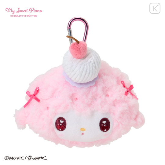 Japan Sanrio Face-shaped Pouch with Carabiner - My Sweet Piano : Dolly Mix Petit - 1