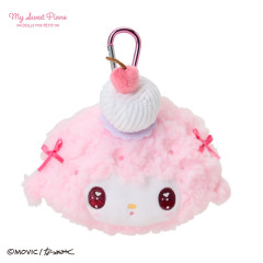 Japan Sanrio Face-shaped Pouch with Carabiner - My Sweet Piano : Dolly Mix Petit