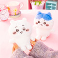 Japan Chiikawa Little Posing Plush Toy - Momonga : Sitting - 3