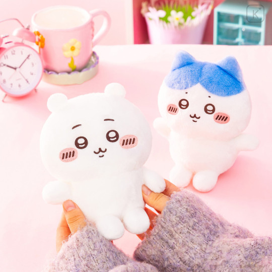 Japan Chiikawa Little Posing Plush Toy - Furuhonya Kani-chan : Sitting - 3