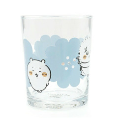 Japan Chiikawa Glass Tumbler - Chiikawa & Hachiware & Rakko : Happy Blossom