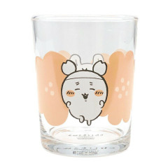 Japan Chiikawa Glass Tumbler - Furuhonya Kani-chan & Momonga : Happy Blossom