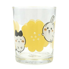 Japan Chiikawa Glass Tumbler - Chiikawa & Hachiware & Usagi : Happy Blossom