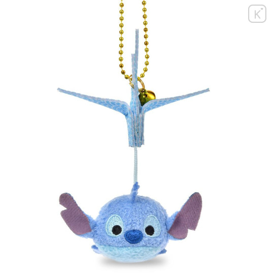 Japan Disney Store Tsum Tsum Plush Keychain - Stitch : Paper Origami Crane Style - 2