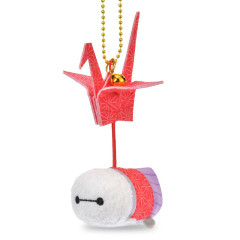 Japan Disney Store Tsum Tsum Plush Keychain - Baymax : Paper Origami Crane Style
