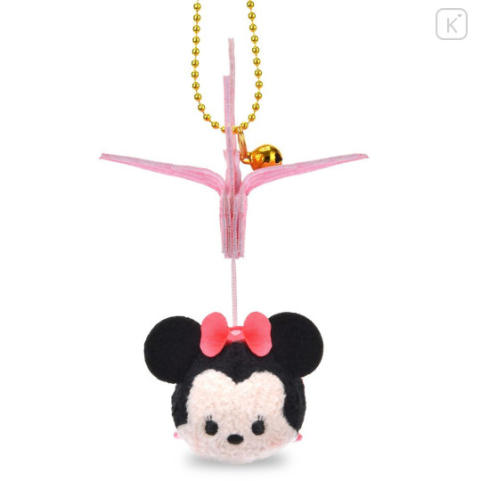 Japan Disney Store Tsum Tsum Plush Keychain - Minnie : Paper Origami Crane Style - 2