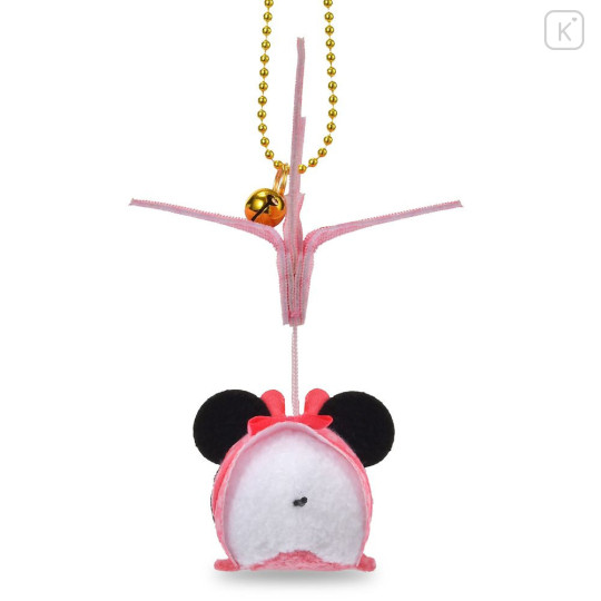 Japan Disney Store Tsum Tsum Plush Keychain - Minnie : Paper Origami Crane Style - 4