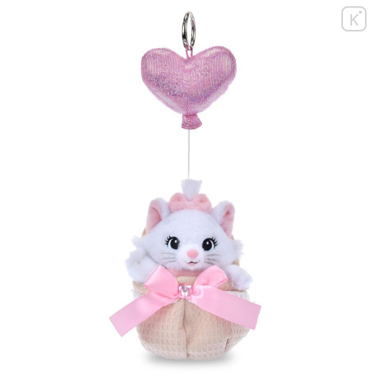 Japan Disney Store Plush Keychain - Marie : Heart Balloon - 1