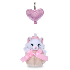 Japan Disney Store Plush Keychain - Marie : Heart Balloon