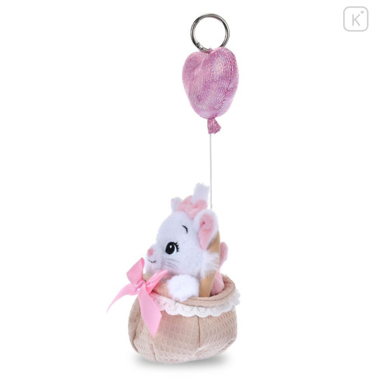 Japan Disney Store Plush Keychain - Marie : Heart Balloon - 2