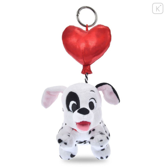 Japan Disney Store Plush Keychain - 101 Dalmatians : Heart Balloon - 2