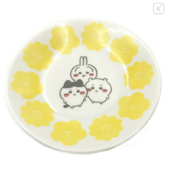 Japan Chiikawa Small Plate - Chiikawa & Hachiware & Usagi : Happy Blossom - 1