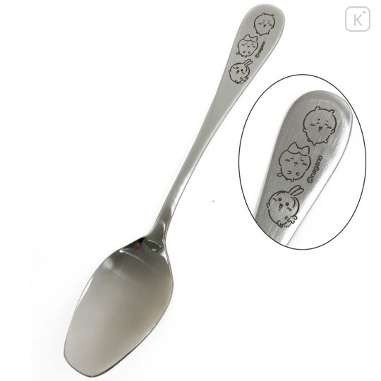 Japan Chiikawa Stainless Steel Spoon (S) - Chiikawa & Hachiware & Usagi : Happy Blossom - 2