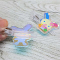 Japan Sanrio Aurora Acrylic Hair Clip Set - Usahana : Flower - 2