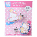 Japan Sanrio Aurora Acrylic Hair Clip Set - Hello Kitty & Tiny Chum : Candy - 1