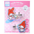 Japan Sanrio Aurora Acrylic Hair Clip Set - My Melody : Flower - 1