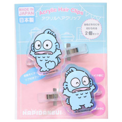 Japan Sanrio Aurora Acrylic Hair Clip Set - Hangyodon : Happy