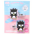 Japan Sanrio Aurora Acrylic Hair Clip Set - Badtz-maru : Happy - 1