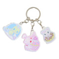 Japan Sanrio Acrylic Keychain 3 Charm - Jewelpet : Dessert - 1