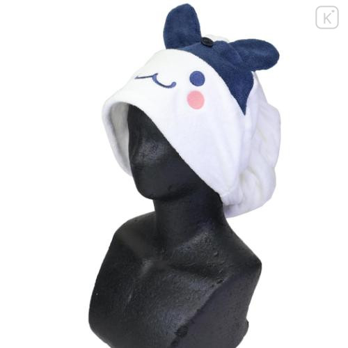 Japan Tamagotchi Quick Dry Hair Cap Towel - Mimitchi : Smile Face - 5