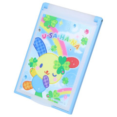Japan Sanrio Folding Mirror - Usahana : Happy Clover Days Blue