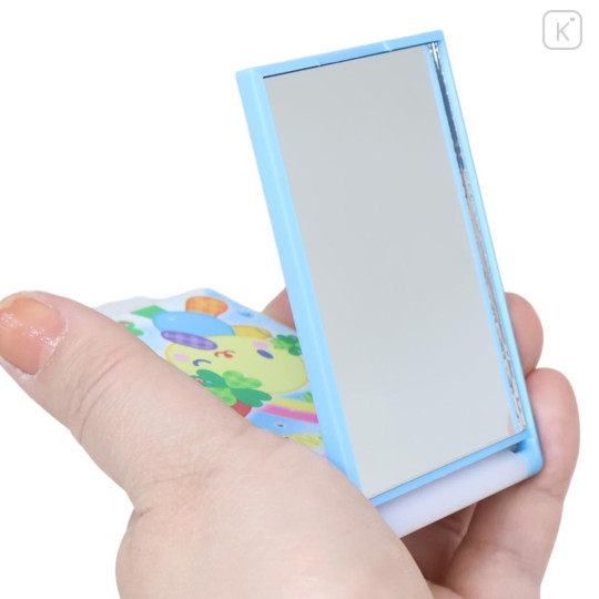 Japan Sanrio Folding Mirror - Usahana : Happy Clover Days Blue - 2
