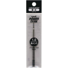 Japan Uni Power Tank SJP-10 Ballpoint Pen Refill - 1mm Black