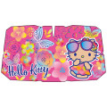 Japan Sanrio Car Sunshade Umbrella M - Hello Kitty : Summer Beach Y2K Tan Pink - 1