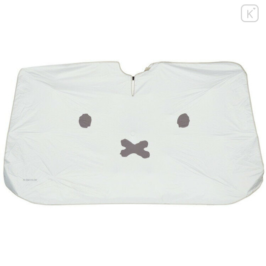 Japan Miffy Car Sunshade Umbrella M - Miffy : Face White B - 1